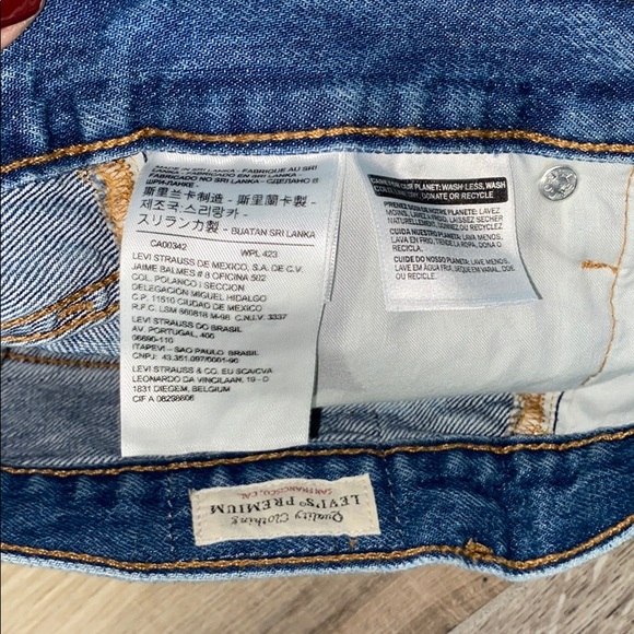 Super cute! Medium Blue Levi Jean Skirt sz 25 - Picture 3 of 4